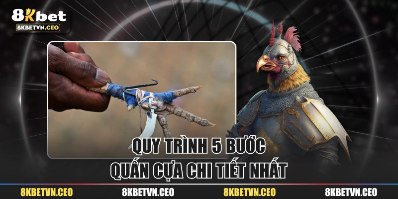 Quy trình 5 bước quấn cựa chi tiết nhất